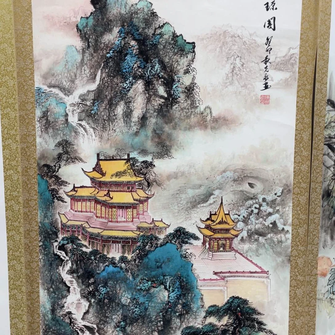 国画老师手笔手绘手y