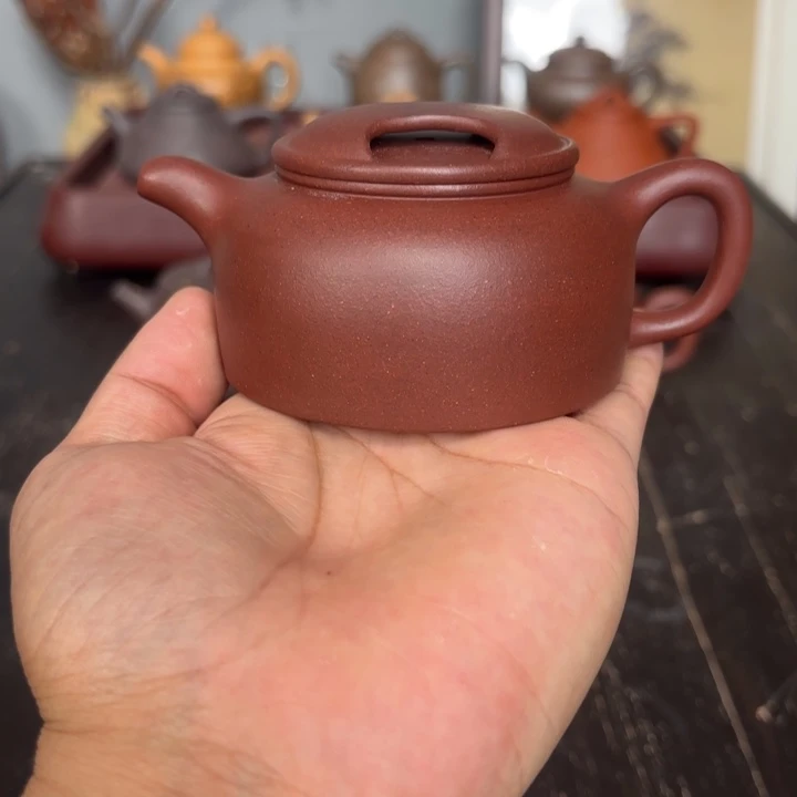 茶壶紫砂牛盖150毫升封釉