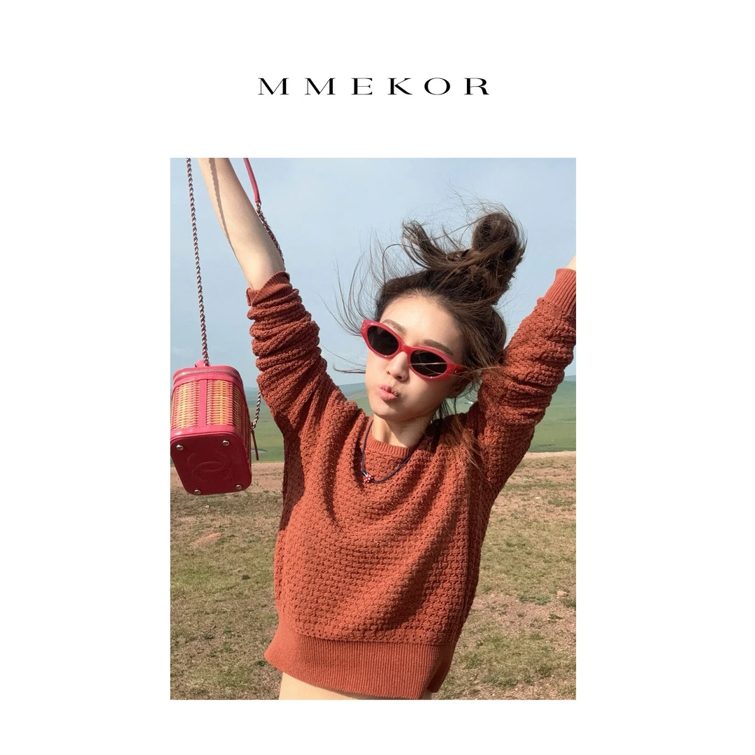 MMEKOR “波多黎衫” 静奢老钱时尚针织衫 88129