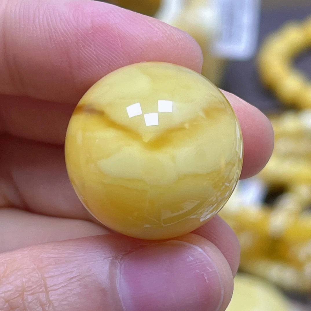 蜜之缘22.2mm.瑕.蜜之缘珠宝 天然原矿琥珀蜜蜡