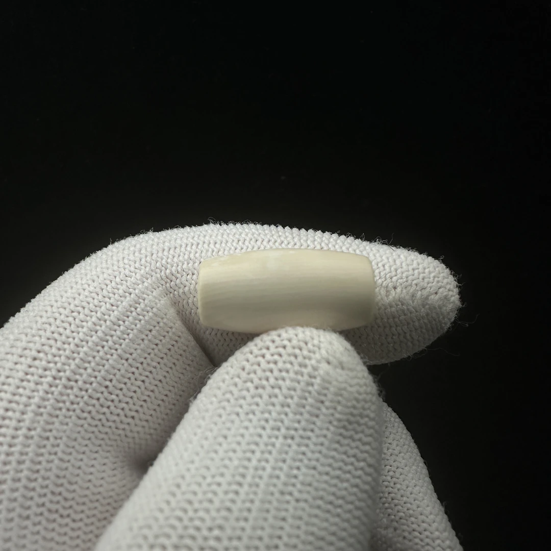 D6515天然猛犸牙 桶珠 11*21.4mm支持鉴定 假一罚四