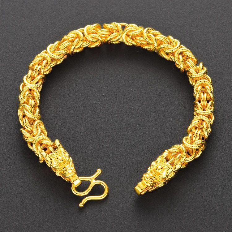 合金手链 男士大气龙骨手链时尚霸气潮流