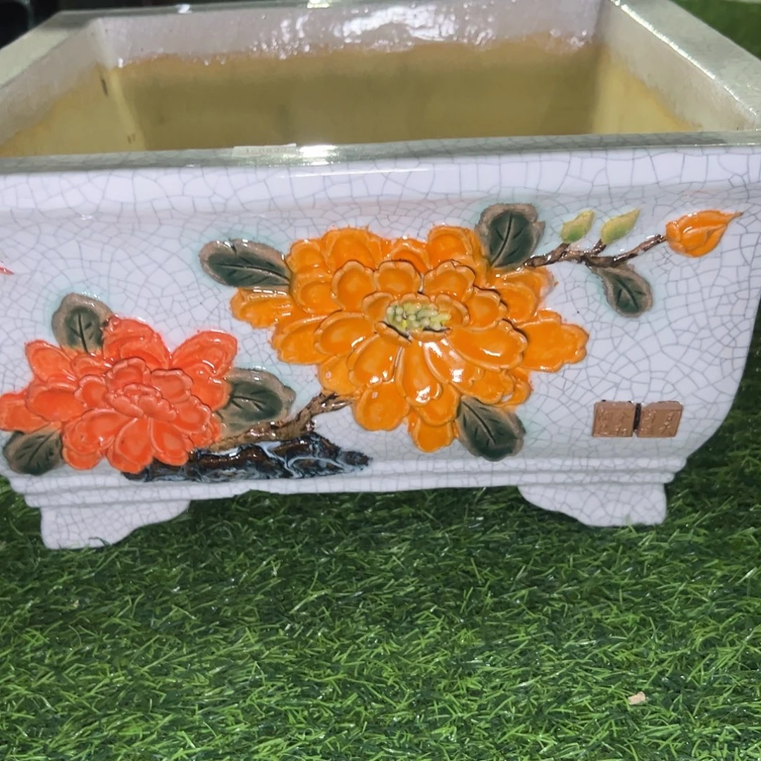 番***王正宗岭南石湾盆放漏