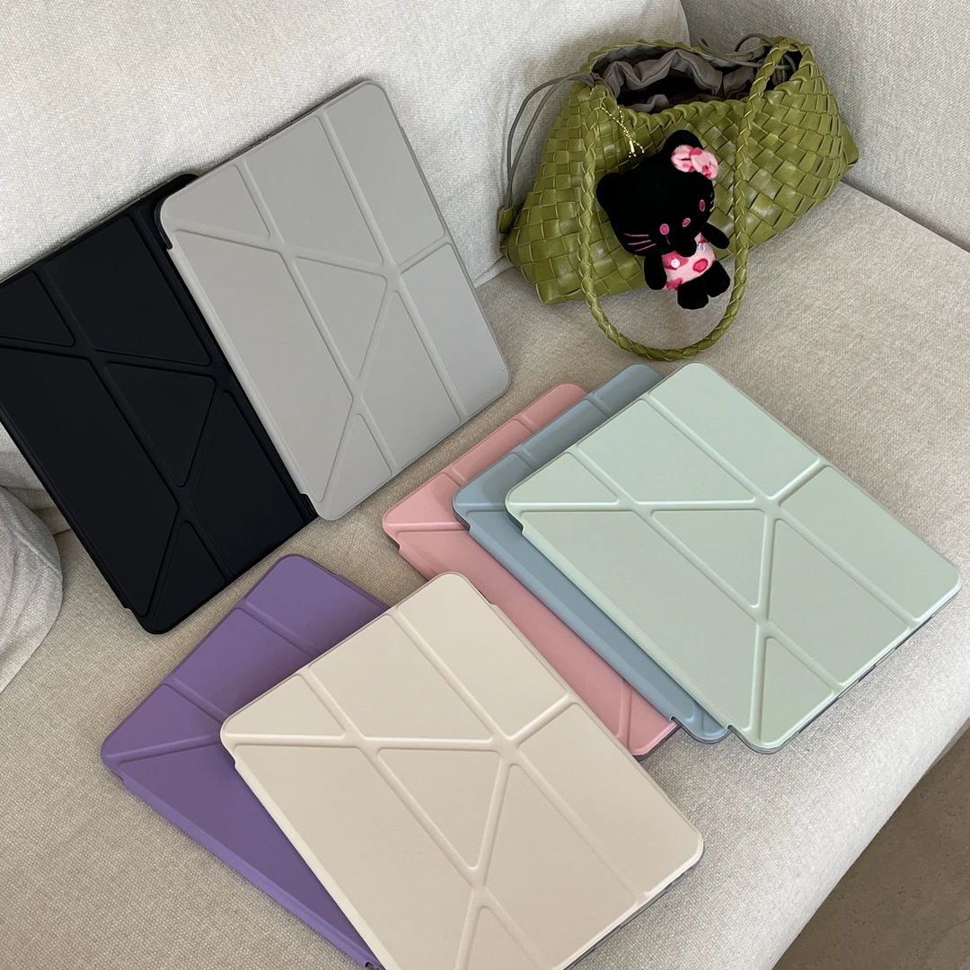 磁吸纯色适用iPadA16 2025平板保护套苹果iPad11笔槽iPad10支架壳