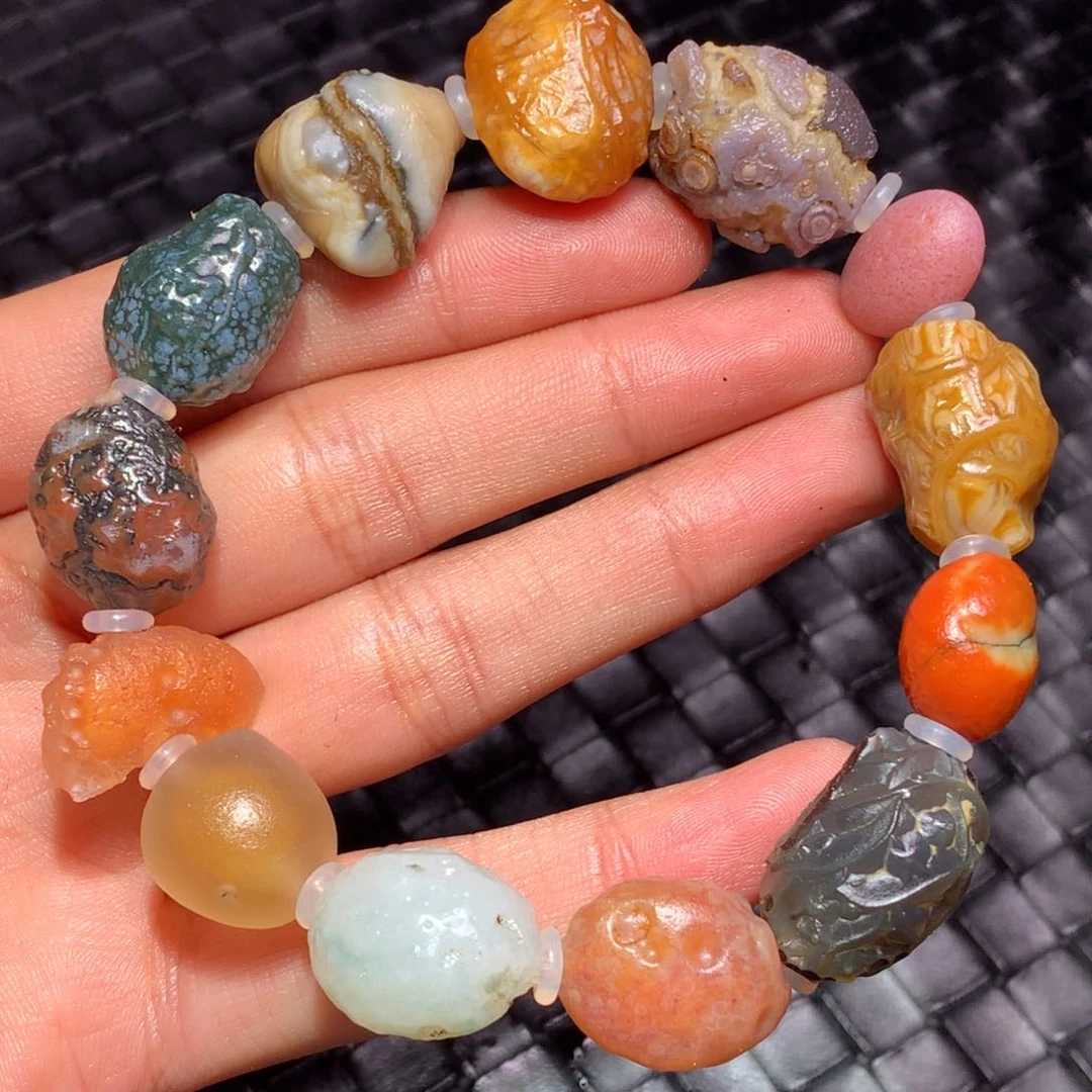 未镶嵌玛瑙/玉髓珠宝半成品