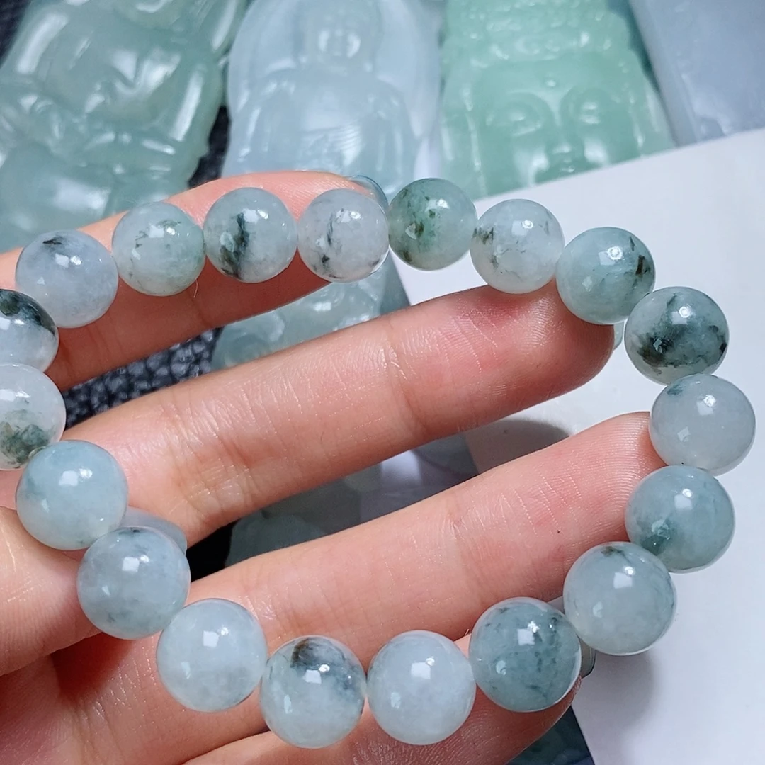 定制翡翠未镶嵌毛货付款后确认抛光