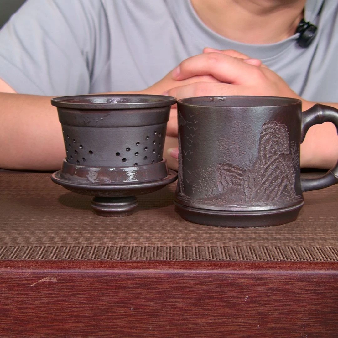 茶杯紫砂高货放漏