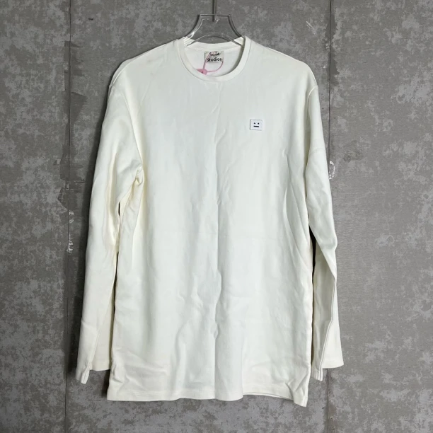 未使用 WE11 DONE XS/acne studio笑脸logo刺绣薄款卫衣/10522/JP