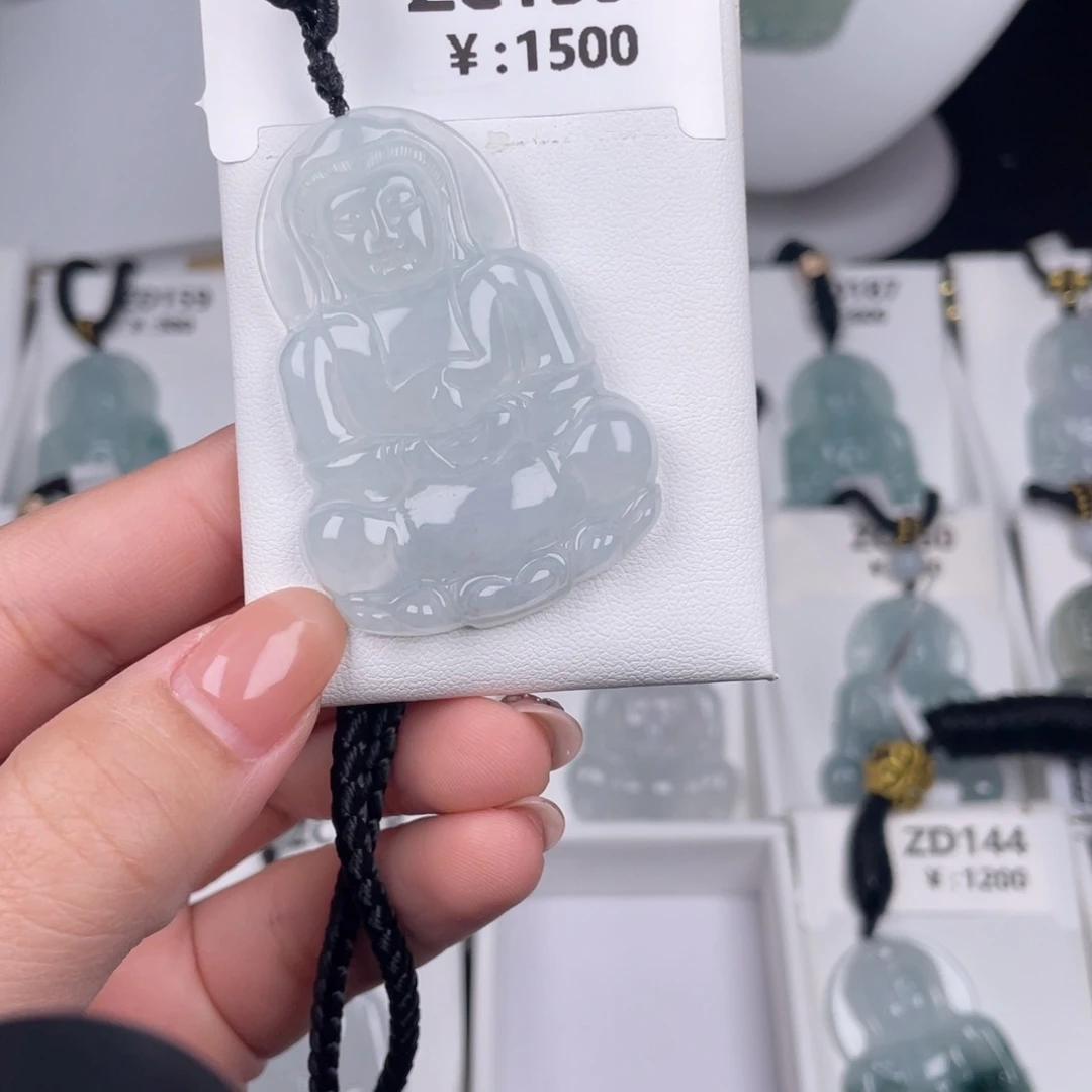 翡翠未镶嵌颈饰zc139