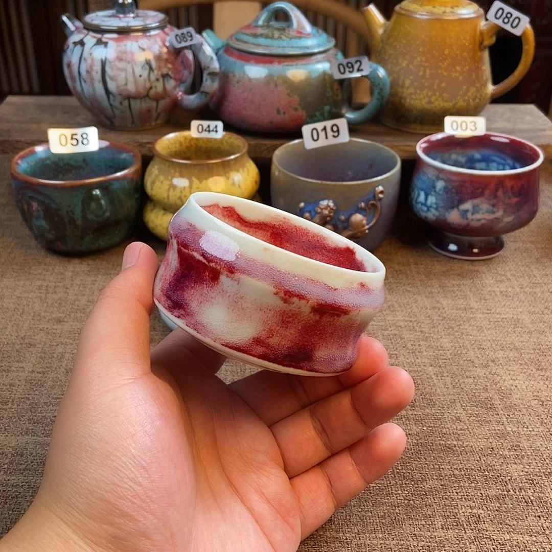 瓷片钧瓷主人杯杯
