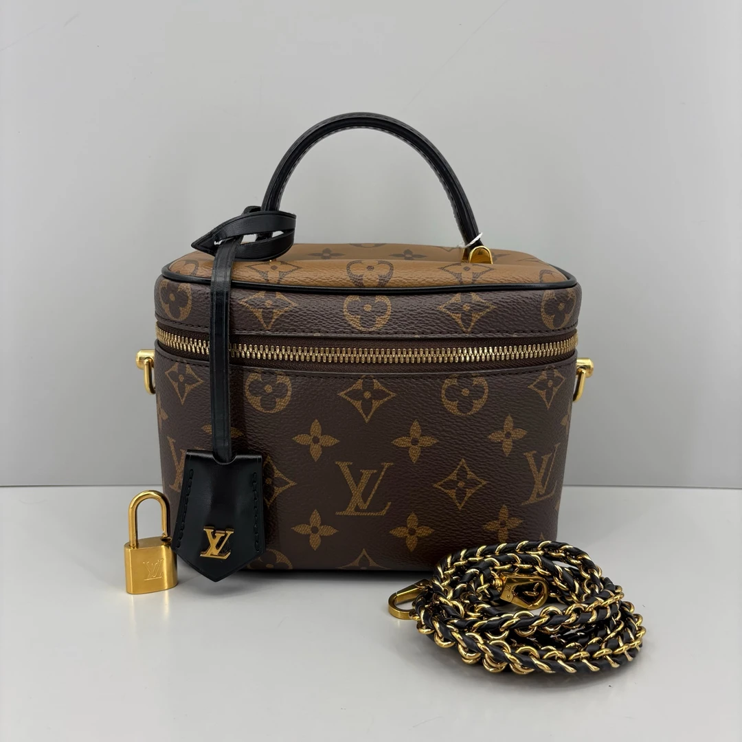 95新 LouisVuitton/路易威登 优选/Vanity老花化妆盒 18x13x10