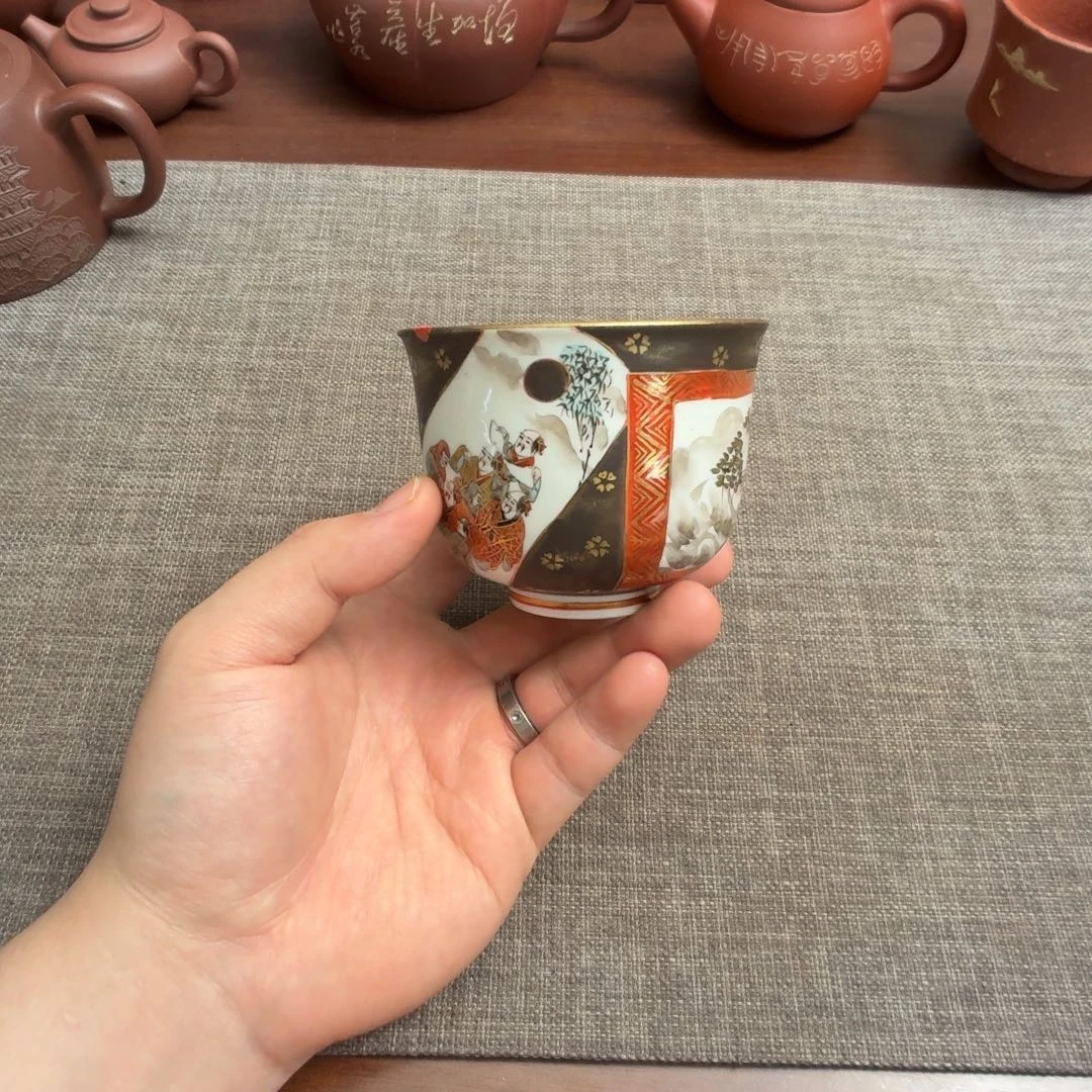 紫砂茶壶日本九谷烧 主人杯