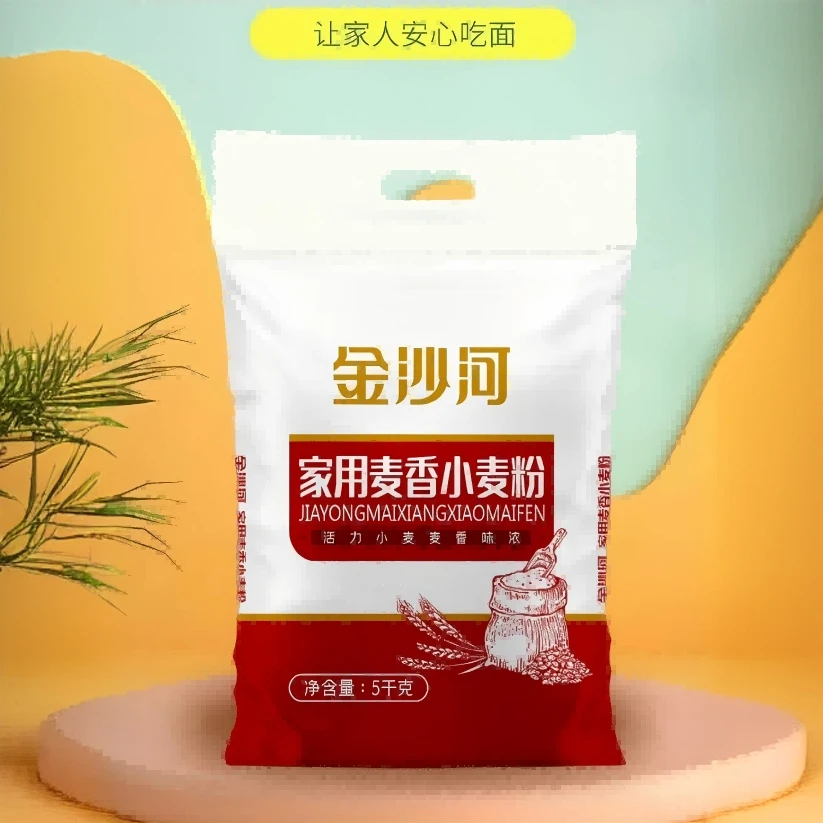 金沙河家用香麦小麦粉面粉10斤无添加包子馒头纯麦味美味自然麦香