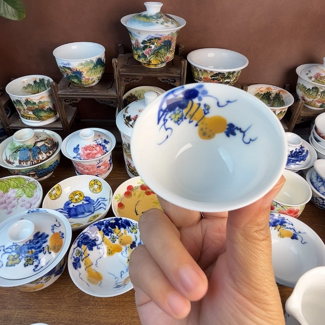 忠意堂釉下彩葫芦