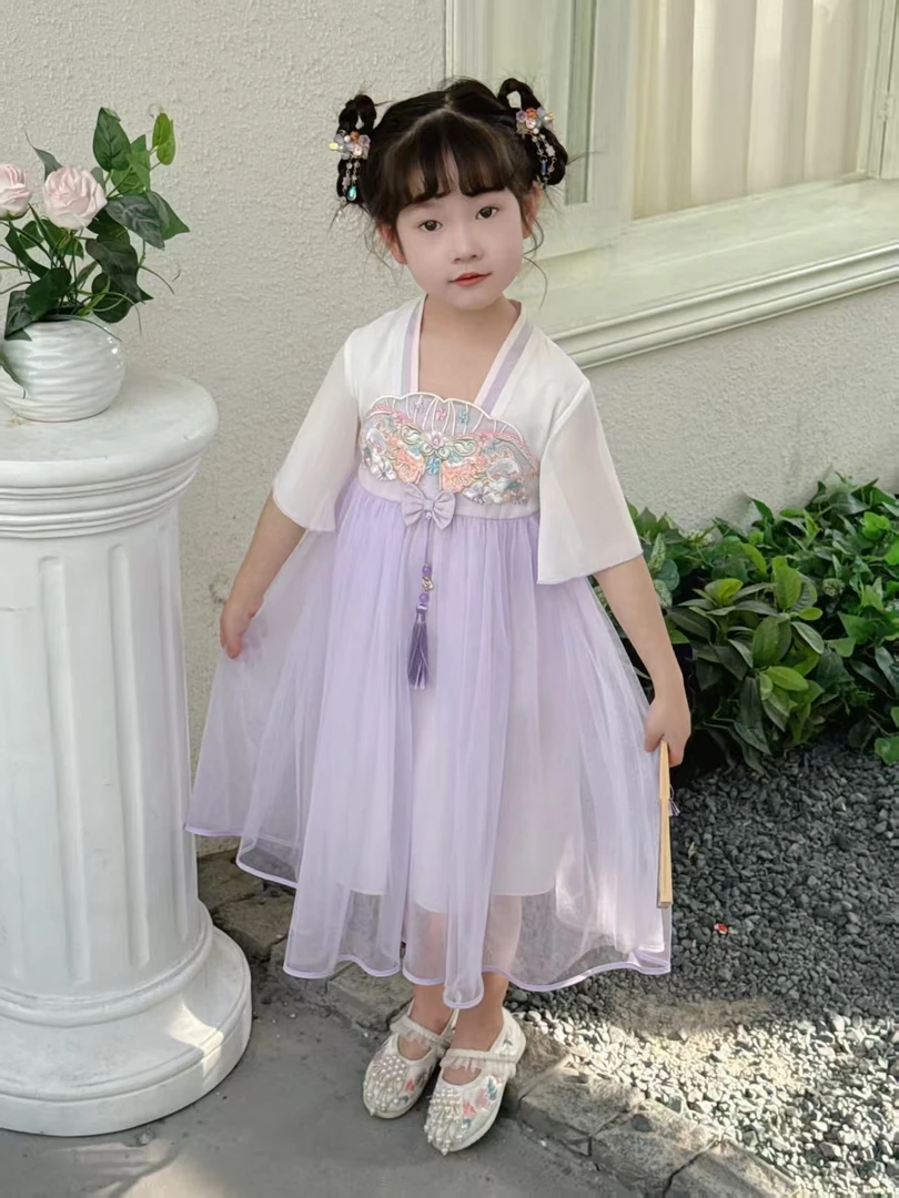 〖蕙子严选〗ZH 873新款儿童国风刺绣南油高质连衣裙