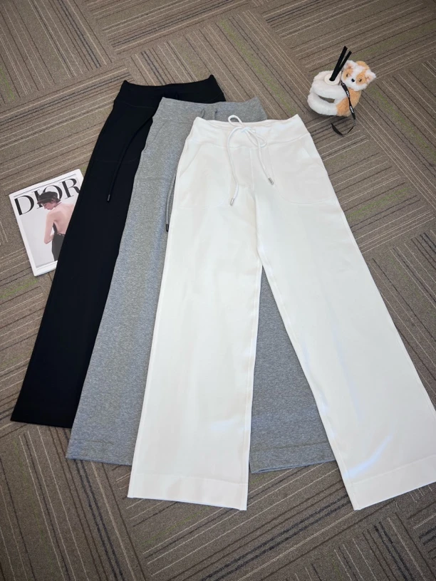 【BIN BIN家】2025早春新款超级显高显瘦显腿长款直筒阔腿休闲长裤