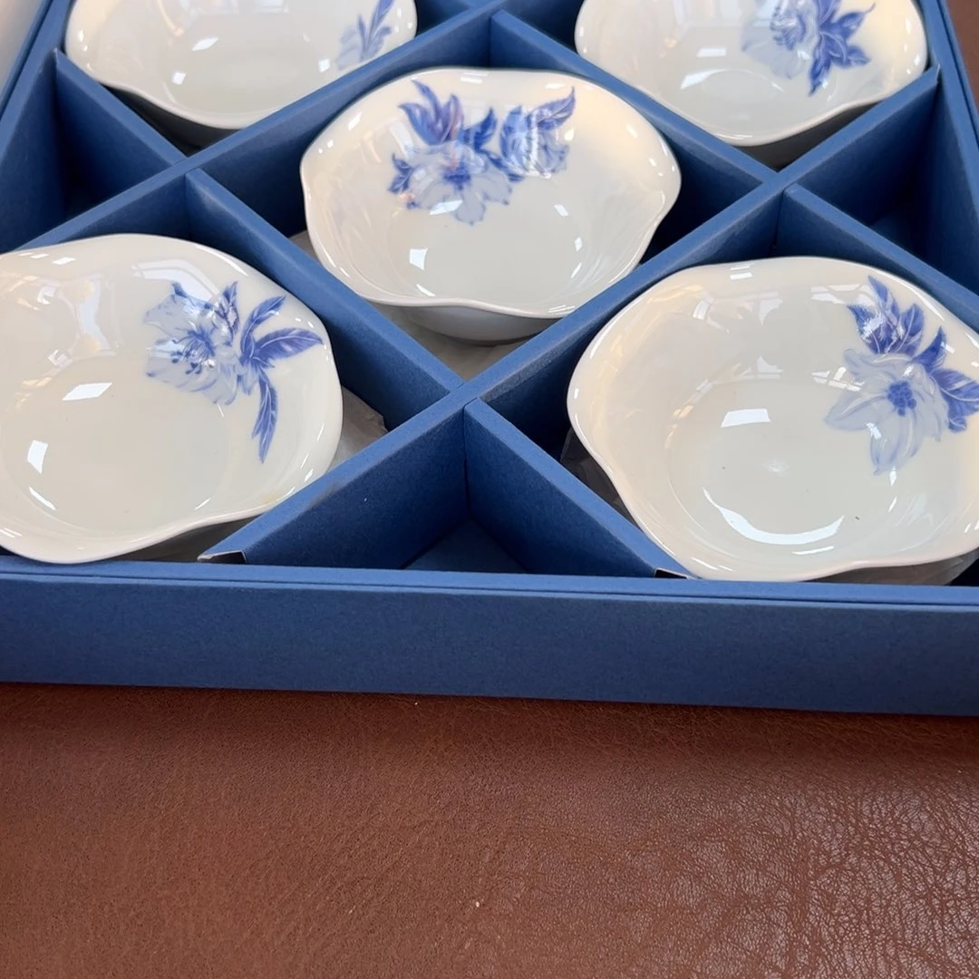 陶瓷深川五只原盒