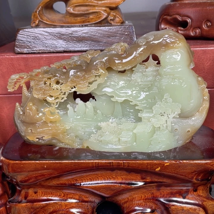 和田玉未镶嵌挂件