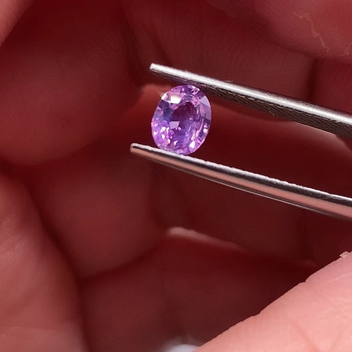 蓝宝石裸石无烧薰衣草