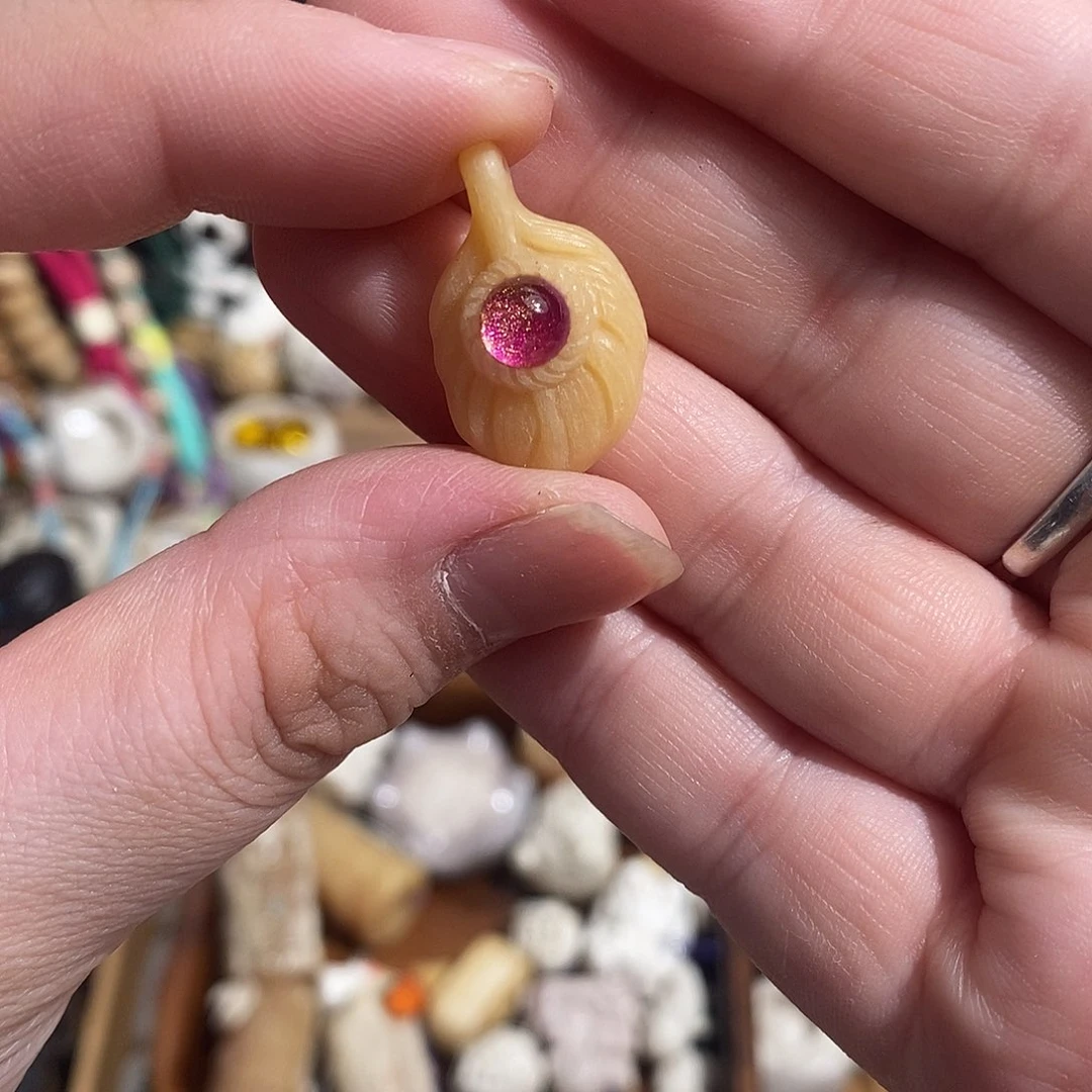 把件鹿骨M14羽毛驼骨