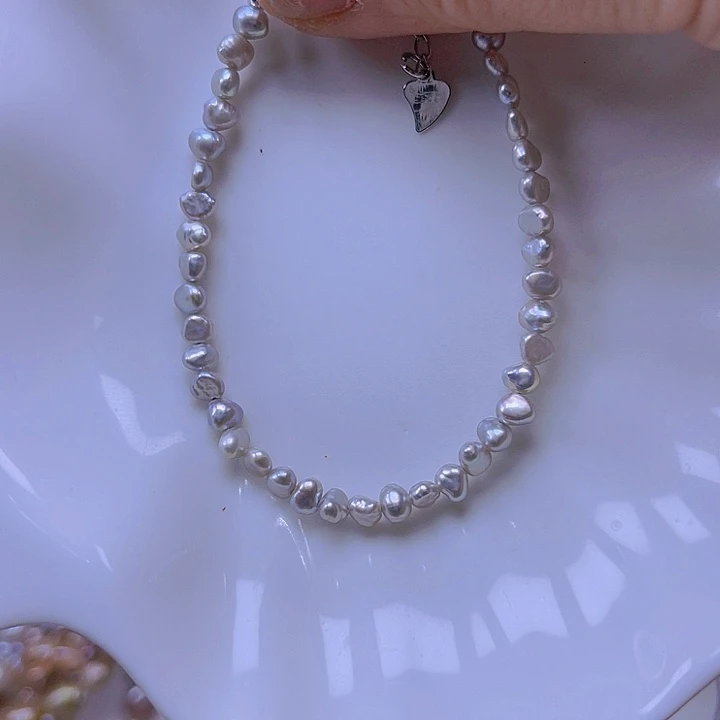 淡水珍珠手绳合金