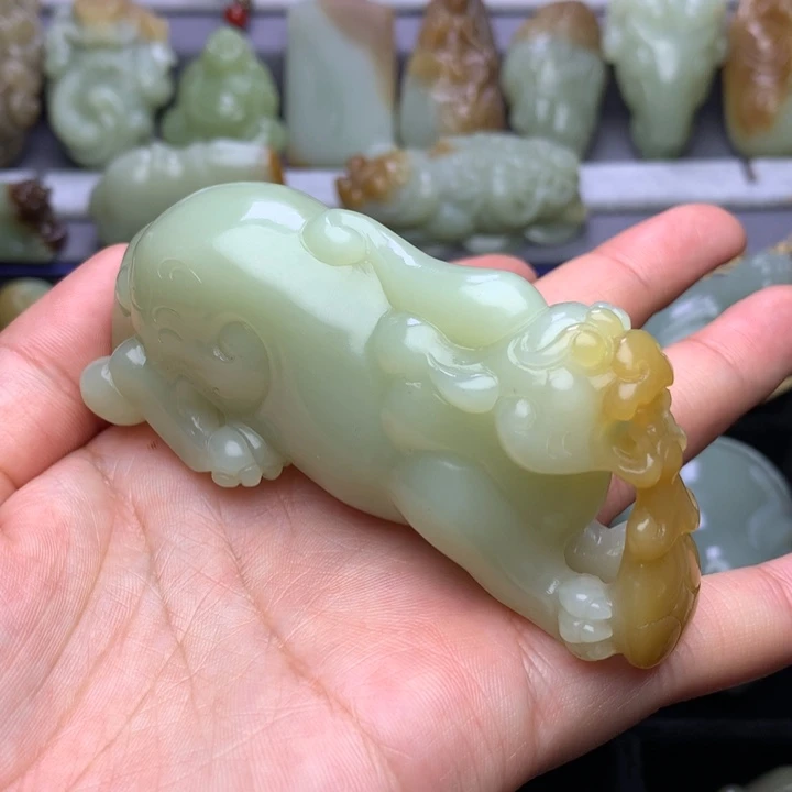 未镶嵌和田玉把件开**心