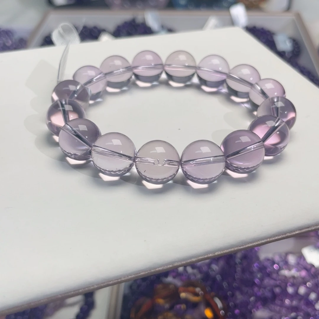 未镶嵌手链水晶13mm玻利维亚紫水晶