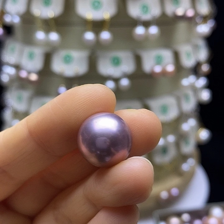 淡***雅淡水珍珠戒指银S925镶嵌