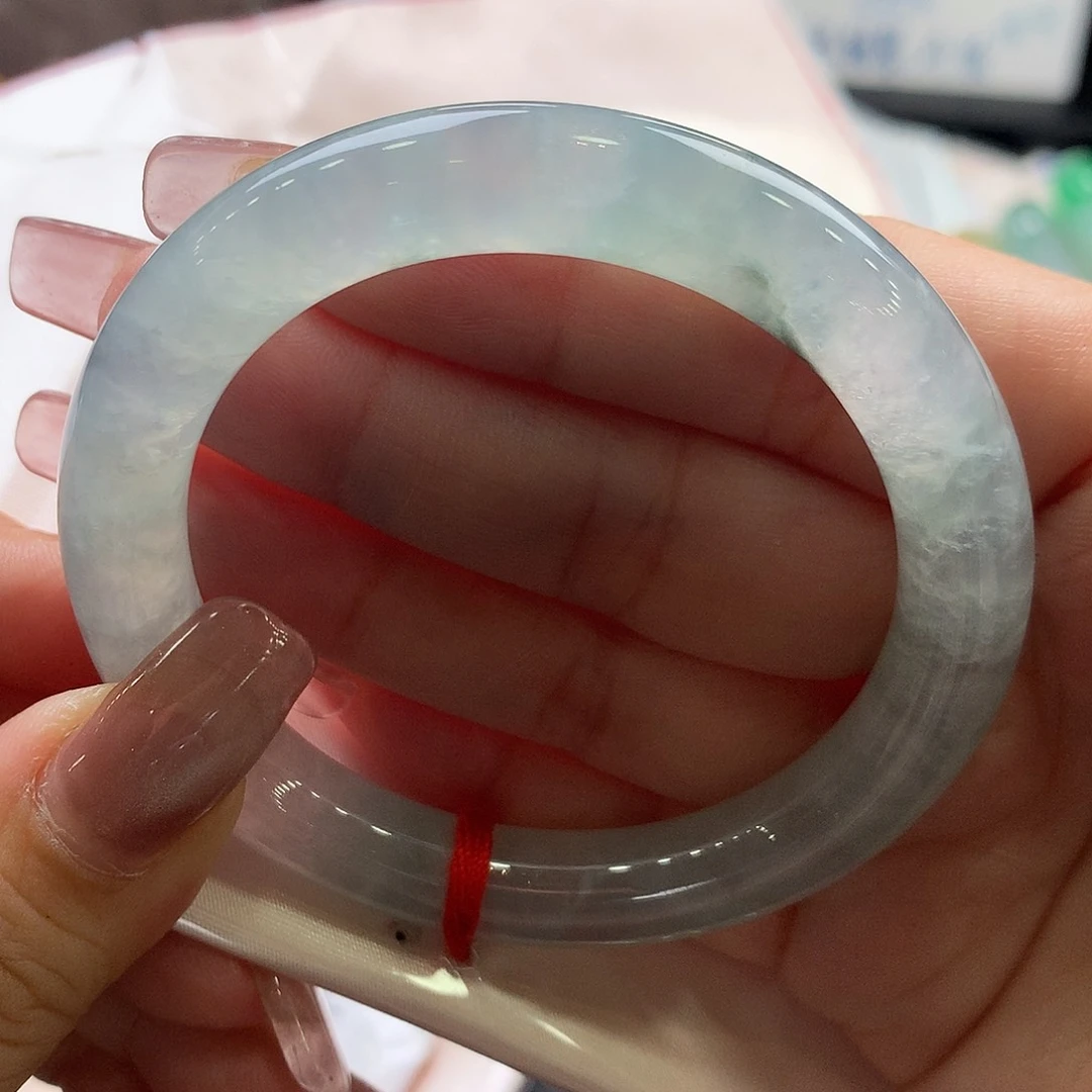 翡翠手镯未镶嵌50.6圆条