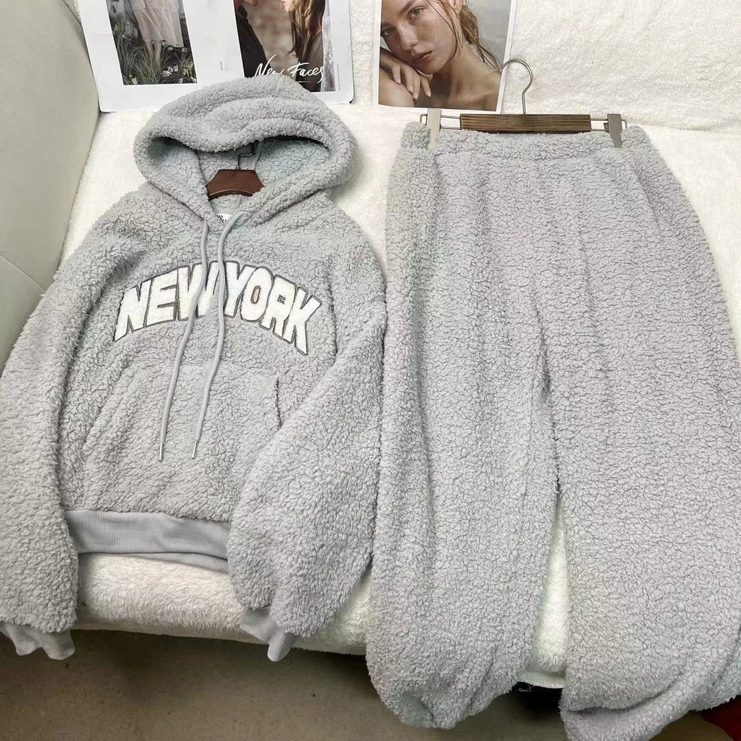 秋冬季新款毛毛家居服保暖睡衣 h2120