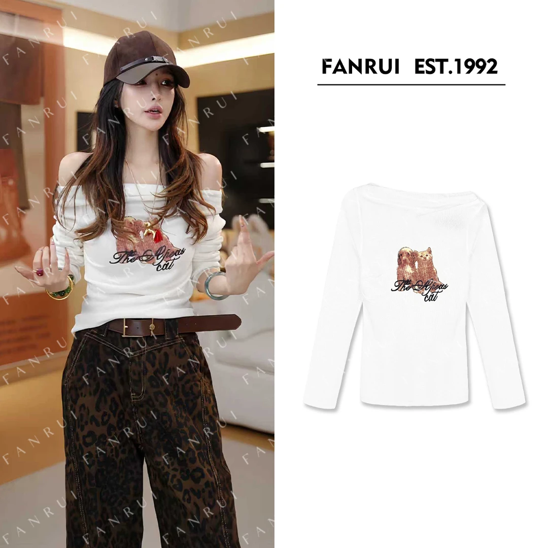 抖音双11泛芮「贝贝biuu」桑蚕丝+羊毛图案印花纱线针织衫女B17830