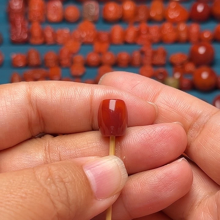 未镶嵌配饰南红玛瑙火焰纹勒子10mm