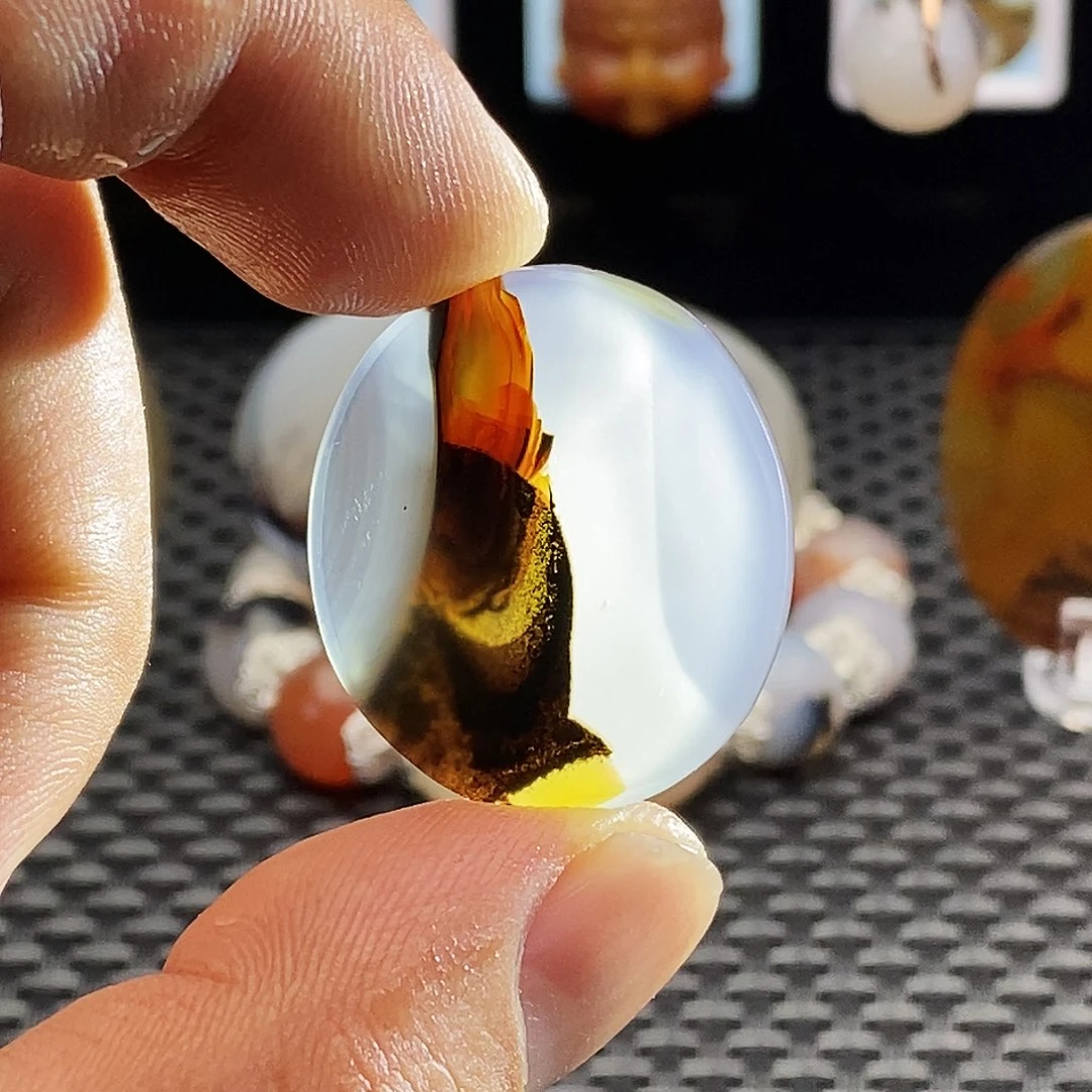 玛瑙/玉髓未镶嵌吊坠(不含链)610