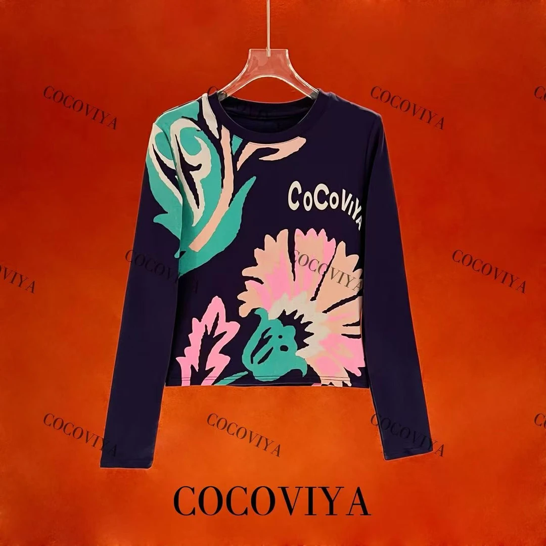 DD COCOVIYA高级印花潮流T恤百搭时尚休闲上衣 24C-226