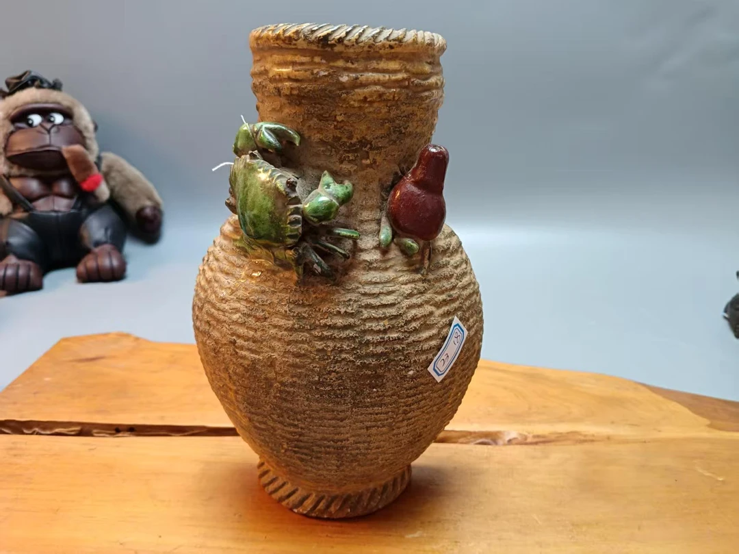 蜜安瓷浮雕可挂花器