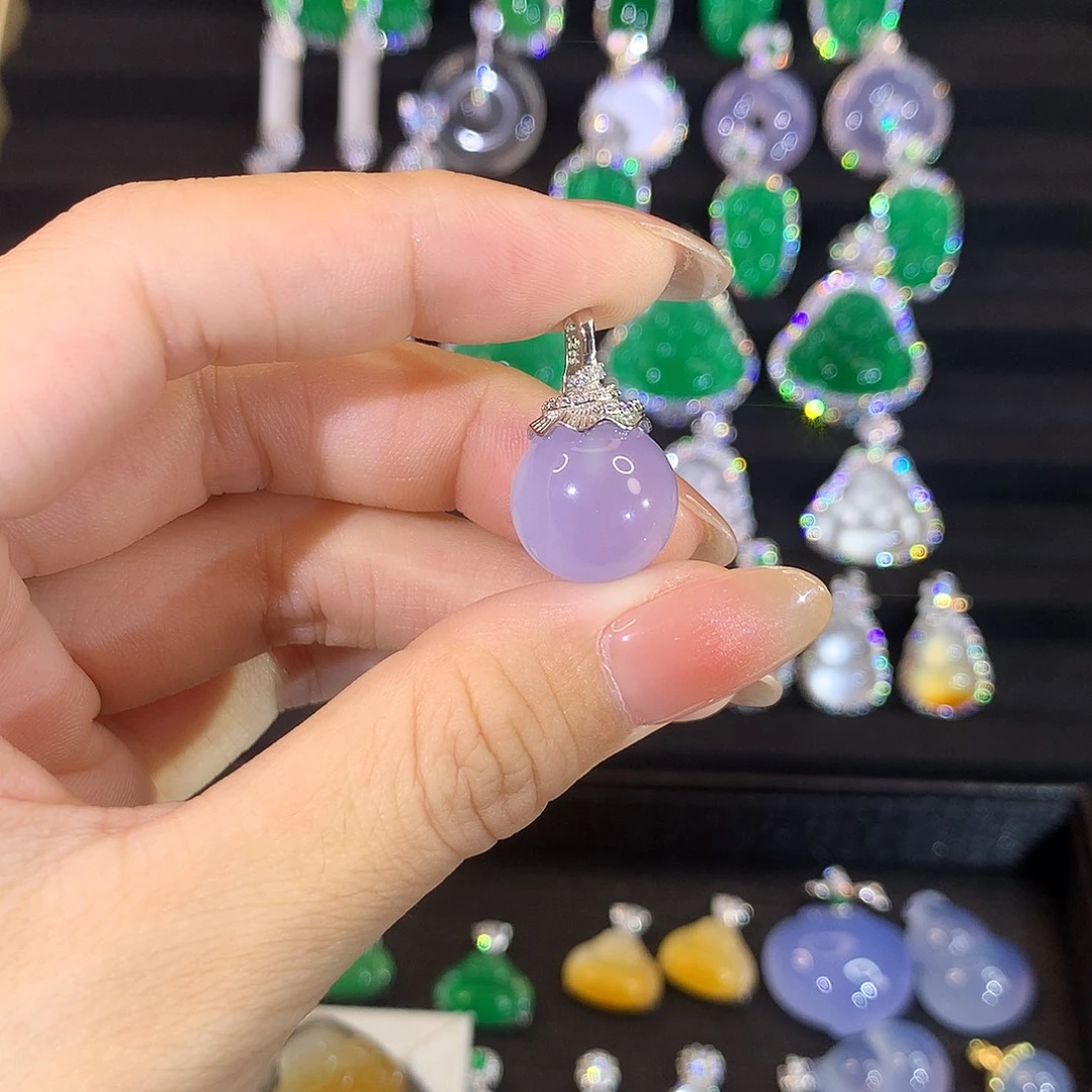 简***爱银S925镶嵌颈饰玛瑙/玉髓