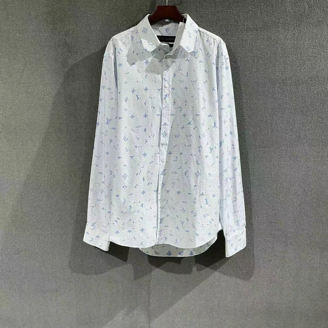 未使用 LouisVuitton/路易威登 （pm）格纹长袖衬衫 XL码/2753