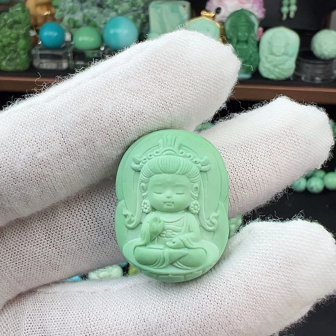 绿松石未镶嵌绿松石主播璐璐