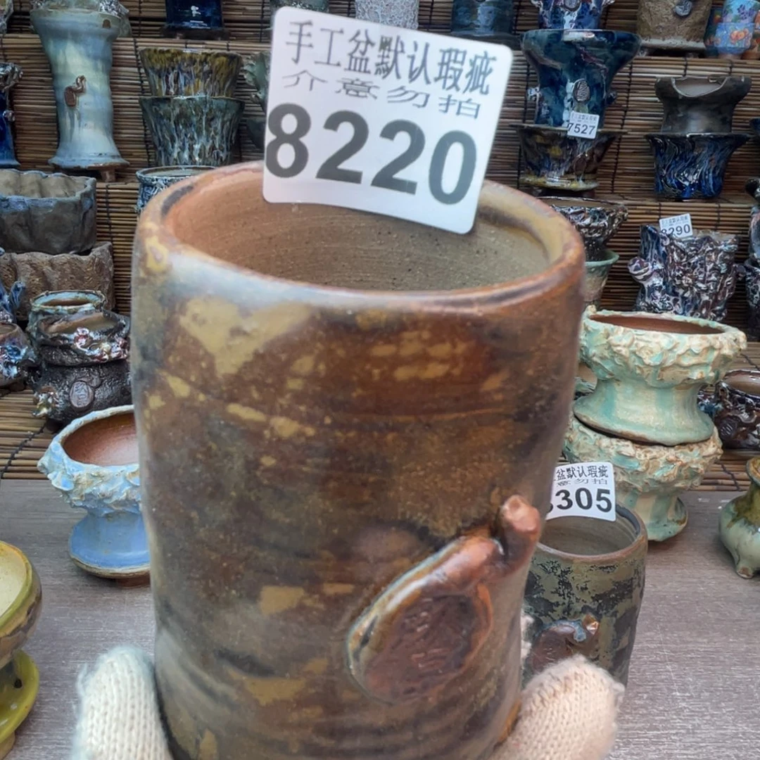 手工花盆默认瑕疵完美者勿拍