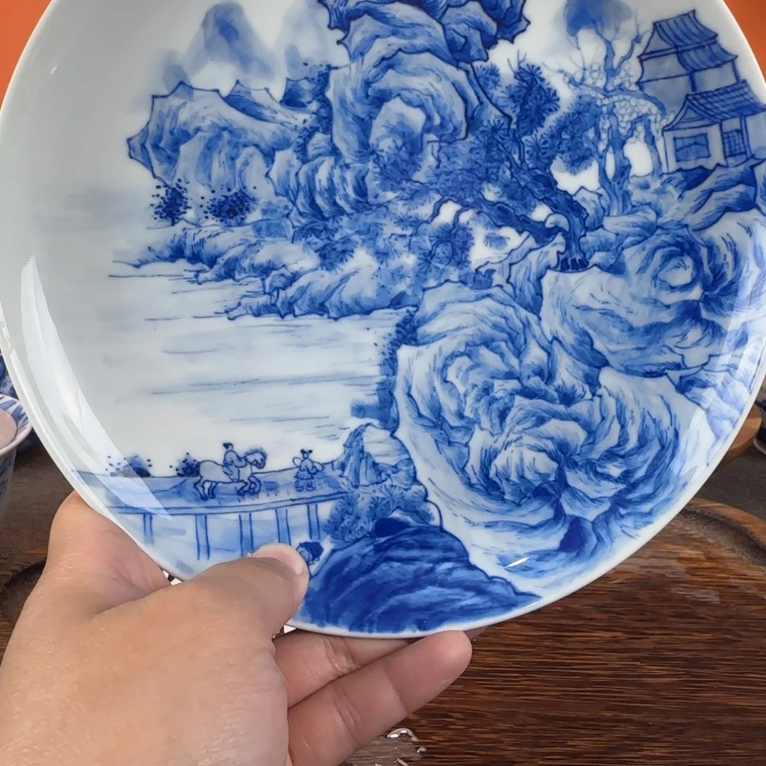 瓷片景德镇手绘青花茶器287