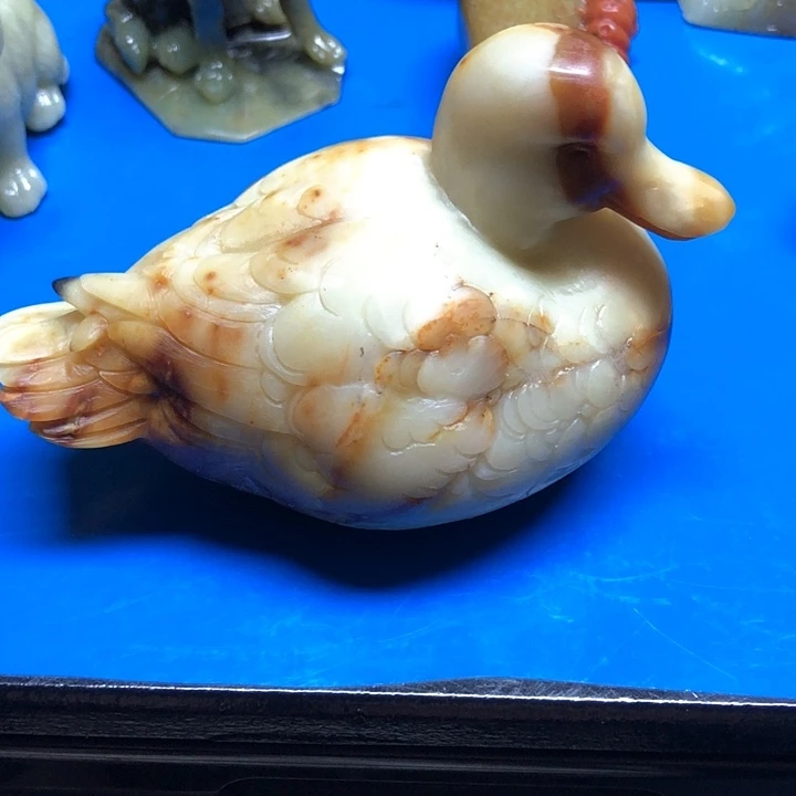 修***道石材家居装饰摆件发财鸭