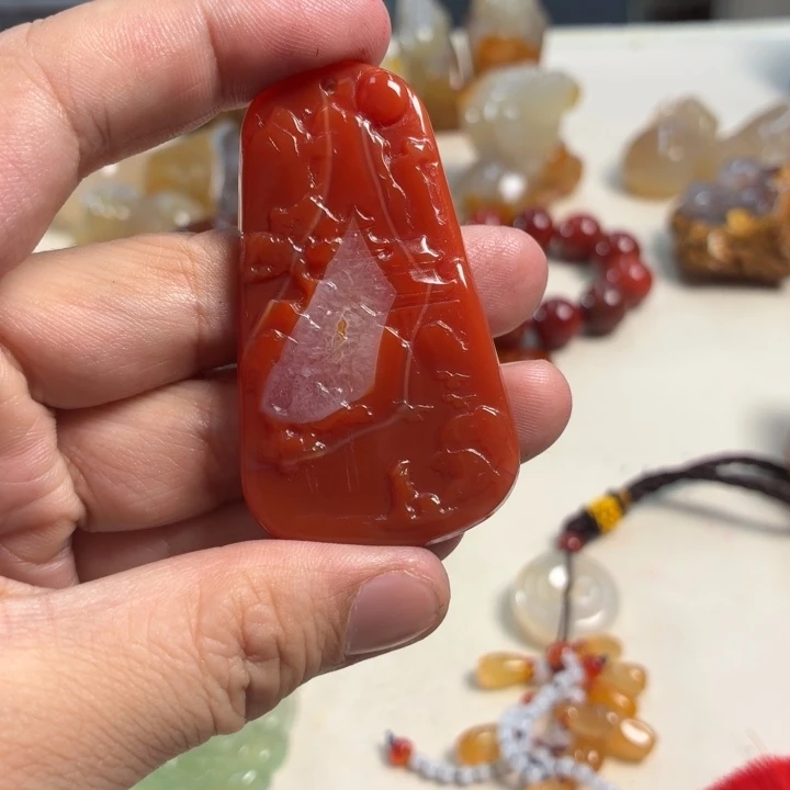 玛瑙/玉髓未镶嵌吊坠(不含链)