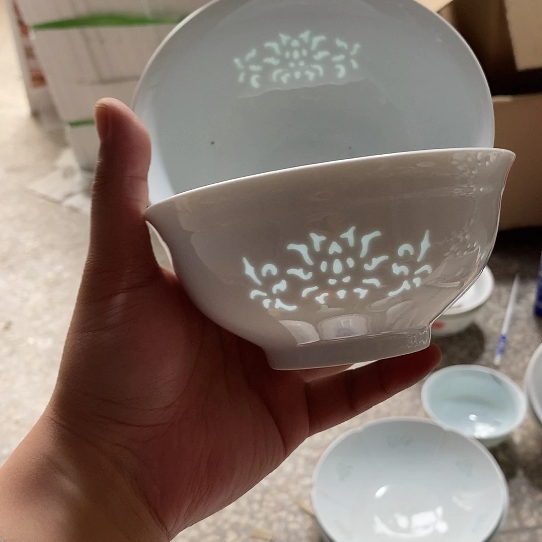 摆件景德镇高温玲珑瓷