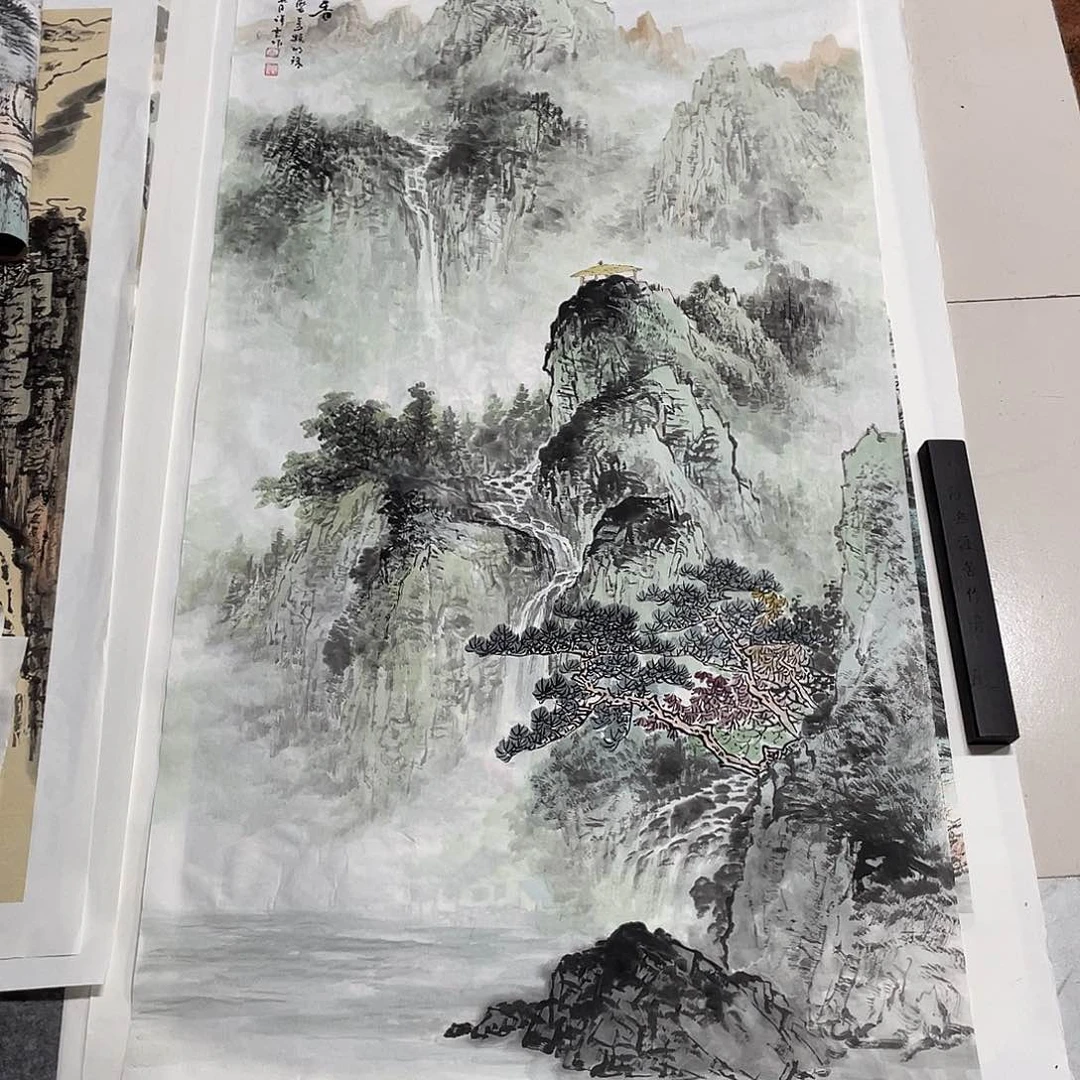 国画榆****店四尺画芯 捡漏