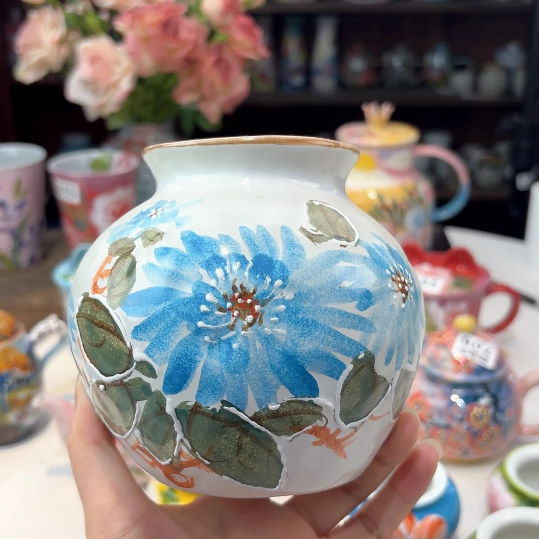 景德镇手绘高温釉下彩陶瓷茶具