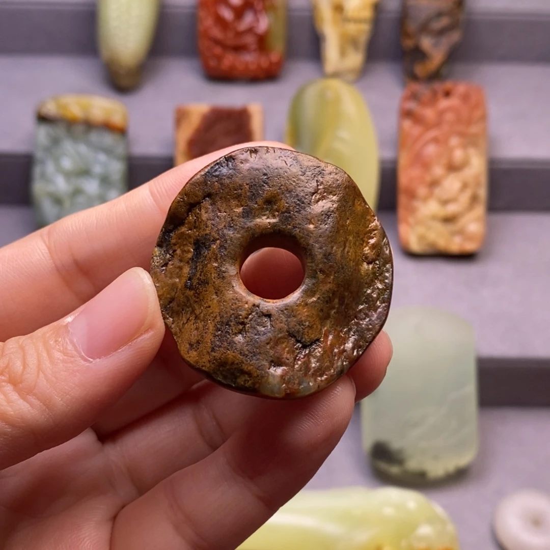 岫岩河磨玉（透闪石质玉）未镶嵌颈饰自***的挂件