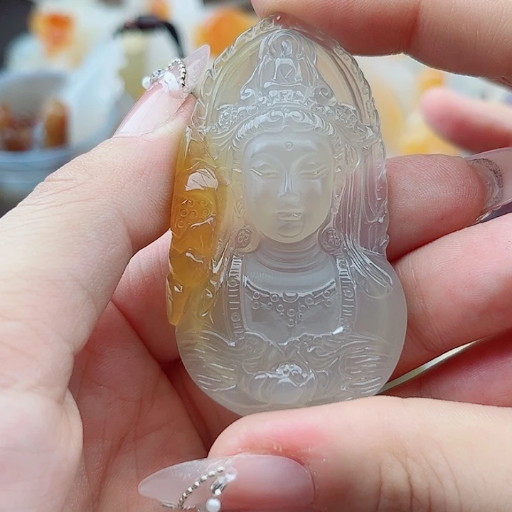 L***⁹玛瑙未镶嵌手饰吊坠