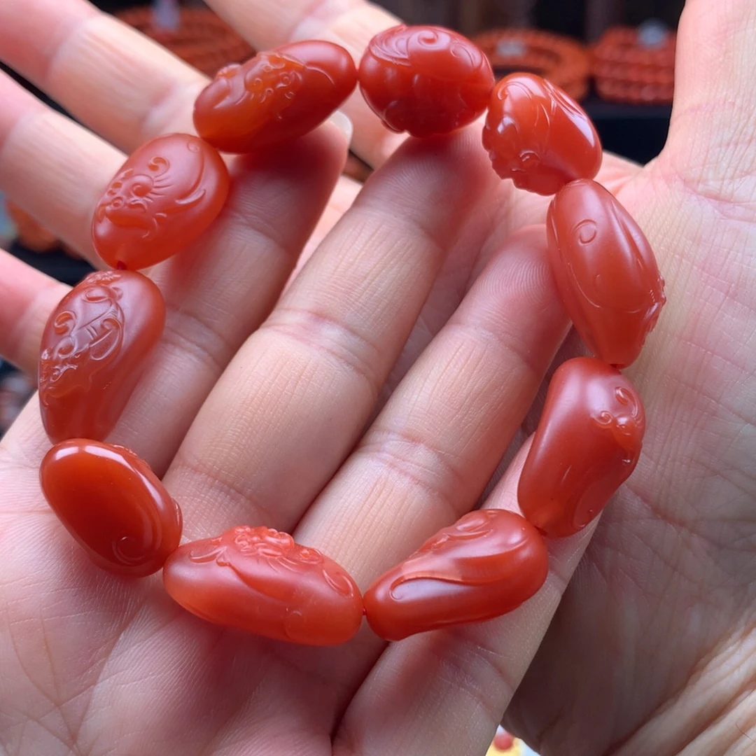 南红玛瑙手串未镶嵌d****o