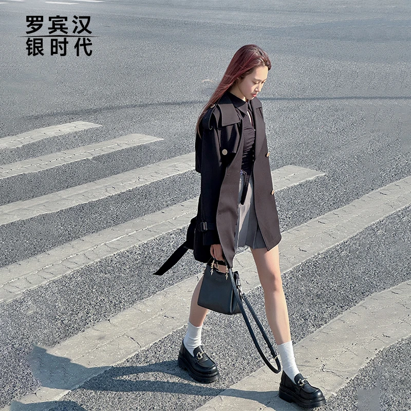 罗宾汉女款时尚秋冬基础款韩系流行风衣-R223W3158