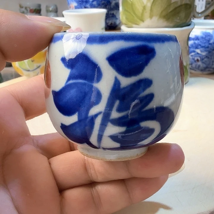 景德镇陶瓷手工手绘蛋蛋杯